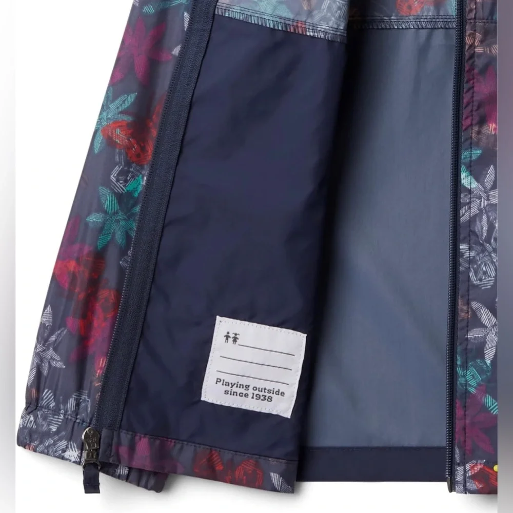 NWT Columbia Kids' Glennaker Springs Jacket Nocturnal Flutter By/Nocturnal SZ XL - Picture 7 of 8